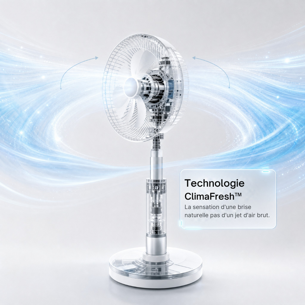 Ventilateur BriseAir Pro — Technologie ClimaFresh™